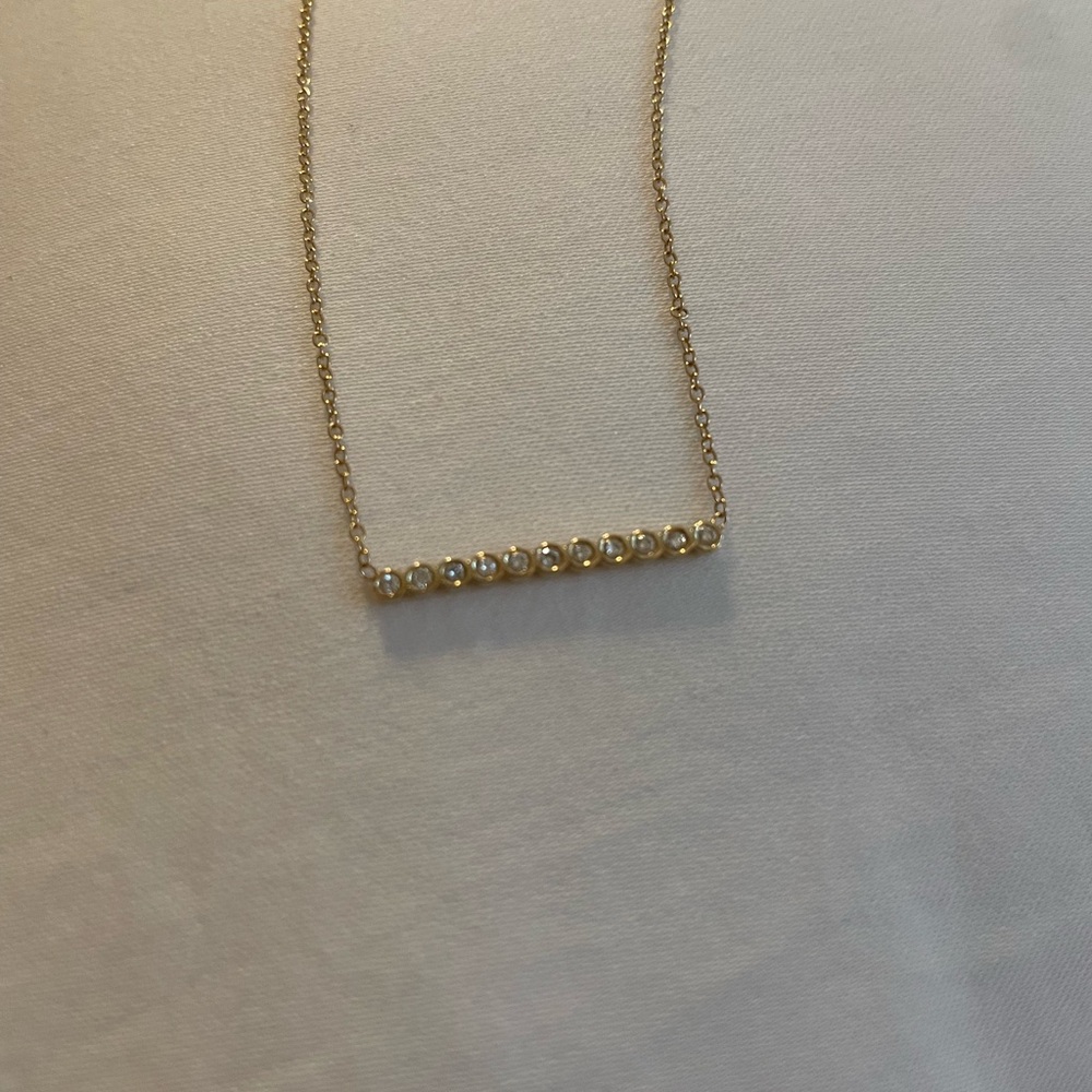 Zoe Chicco 14k gold pave diamond necklace